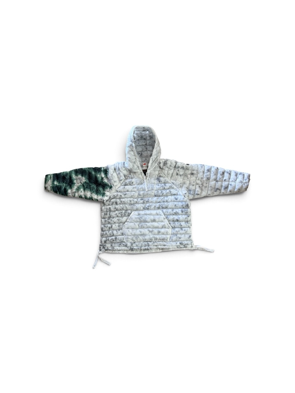 Nike Stussy quilted puffer White with Green